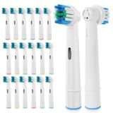 LDHUT Oral B Braun ile Uyumlu 20 Adet Yedek Diş Fırçası Kafaları, Elektrikli Diş Fırçası Başlıkları Oral-B 7000/Pro 1000/9600/500/3000/8000 için Yedek Diş Fırçası Başlıkları
