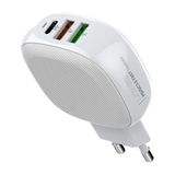 Ldnıo Hızlı Seyahat Şarj Cihazı 28,5W A3510Q Eu Pd + Qc3.0 + Otomatik Tanıma Ev Şarj Adaptörü - Beyaz