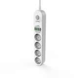 Ldnio SE4432 4xUsb Çıkışlı 4'lü Akım Korumalı Priz Beyaz