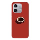 Le Balvo Honor 600 Lite Uyumlu Sade Kahve Kupası Baskılı Silikon Kılıf