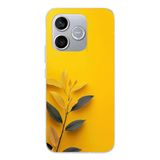 Le Balvo Honor 600 Lite Uyumlu Sarı Siyah Çiçekler Baskılı Silikon Kılıf
