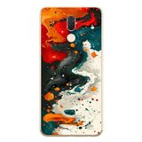 Le Balvo Huawei Mate 10 Lite Uyumlu Boya Karışımı Baskılı Silikon Kılıf