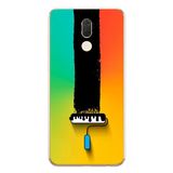 Le Balvo Huawei Mate 10 Lite Uyumlu Boya Rulosu Baskılı Silikon Kılıf