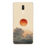 Le Balvo Huawei Mate 10 Lite Uyumlu Bulut ve Güneş Baskılı Silikon Kılıf