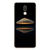 Le Balvo Huawei Mate 10 Lite Uyumlu Bulut Yansıması Baskılı Silikon Kılıf