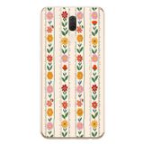 Le Balvo Huawei Mate 10 Lite Uyumlu Çiçekler ve Yaprakları Baskılı Silikon Kılıf