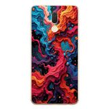 Le Balvo Huawei Mate 10 Lite Uyumlu Dalgaların İz Karışımı Baskılı Silikon Kılıf
