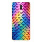 Le Balvo Huawei Mate 10 Lite Uyumlu Gökkuşağı Renkleri Baskılı Silikon Kılıf