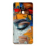 Le Balvo Huawei Mate 10 Lite Uyumlu Göz Boyama Fırçaları Baskılı Silikon Kılıf