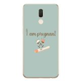Le Balvo Huawei Mate 10 Lite Uyumlu I'm Pregnant Baskılı Silikon Kılıf