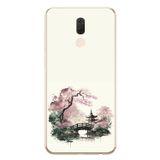 Le Balvo Huawei Mate 10 Lite Uyumlu Japon Bahçesi Baskılı Silikon Kılıf