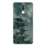 Le Balvo Huawei Mate 10 Lite Uyumlu Japon Evleri Baskılı Silikon Kılıf