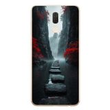 Le Balvo Huawei Mate 10 Lite Uyumlu Karanlık Yolu Baskılı Silikon Kılıf