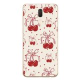 Le Balvo Huawei Mate 10 Lite Uyumlu Kiraz Bukleleri Baskılı Silikon Kılıf