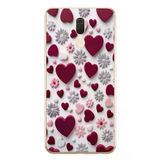 Le Balvo Huawei Mate 10 Lite Uyumlu Kırmızı ve Pembe Kalpler Baskılı Silikon Kılıf