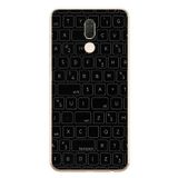 Le Balvo Huawei Mate 10 Lite Uyumlu Klavye Tuşları Baskılı Silikon Kılıf