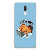 Le Balvo Huawei Mate 10 Lite Uyumlu l'M Ok Baskılı Silikon Kılıf
