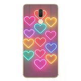 Le Balvo Huawei Mate 10 Lite Uyumlu Neon Kalpler Baskılı Silikon Kılıf