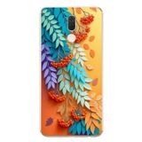Le Balvo Huawei Mate 10 Lite Uyumlu Pastoral Çicekler Baskılı Silikon Kılıf