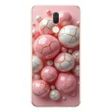 Le Balvo Huawei Mate 10 Lite Uyumlu Pembe Beyaz Kırık Toplar Baskılı Silikon Kılıf