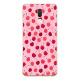 Le Balvo Huawei Mate 10 Lite Uyumlu Pembe Kirazlar Baskılı Silikon Kılıf