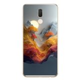 Le Balvo Huawei Mate 10 Lite Uyumlu Renk Dalgalı Manzara Baskılı Silikon Kılıf