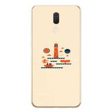 Le Balvo Huawei Mate 10 Lite Uyumlu Sade Tatil Baskılı Silikon Kılıf