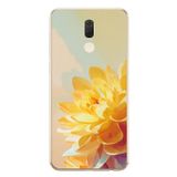 Le Balvo Huawei Mate 10 Lite Uyumlu Sarı Çiçek Baskılı Silikon Kılıf