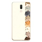 Le Balvo Huawei Mate 10 Lite Uyumlu Sıralı Kediler Baskılı Silikon Kılıf