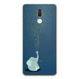 Le Balvo Huawei Mate 10 Lite Uyumlu Uyuyan Fil Baskılı Silikon Kılıf
