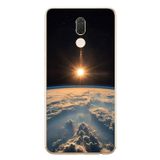 Le Balvo Huawei Mate 10 Lite Uyumlu Uzay Günbatımı Baskılı Silikon Kılıf