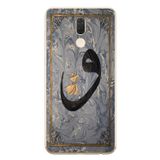 Le Balvo Huawei Mate 10 Lite Uyumlu Vav Harfi Gri Baskılı Silikon Kılıf