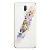 Le Balvo Huawei Mate 10 Lite Uyumlu Yağlı Boya Kediler Baskılı Silikon Kılıf
