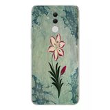 Le Balvo Huawei Mate 20 Lite Uyumlu Çiçek Deseni Baskılı Silikon Kılıf