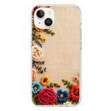 Le Balvo İphone 13/14 Uyumlu İşlemeli İğne Oyası Baskılı Silikon Kılıf