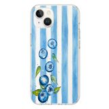 Le Balvo İphone 13/14 Uyumlu Yaban Mersinleri Baskılı Silikon Kılıf