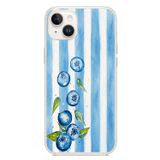 Le Balvo İphone 14 Plus Uyumlu Yaban Mersinleri Baskılı Silikon Kılıf