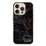Le Balvo İphone 16 Pro Uyumlu Denizci Dünya Haritası Baskılı Silikon Kılıf