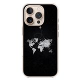 Le Balvo İphone 16 Pro Uyumlu Dünya Haritası Uçuş Baskılı Silikon Kılıf