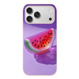 Le Balvo İphone 17 Pro Max Uyumlu Karpuz Jelibon Baskılı Silikon Kılıf