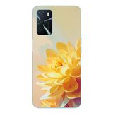 Le Balvo Oppo A16 Uyumlu Sarı Çiçek Baskılı Silikon Kılıf