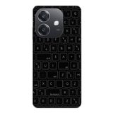 Le Balvo Oppo A3 Uyumlu Klavye Tuşları Baskılı Silikon Kılıf