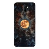 Le Balvo Oppo A5 2020 Uyumlu Ay Gökyüzü Baskılı Silikon Kılıf