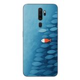 Le Balvo Oppo A5 2020 Uyumlu Balıklar Yüzüyor Baskılı Silikon Kılıf