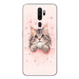 Le Balvo Oppo A5 2020 Uyumlu Benim Kedim Baskılı Silikon Kılıf