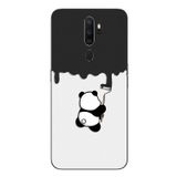 Le Balvo Oppo A5 2020 Uyumlu Boyacı Panda Baskılı Silikon Kılıf
