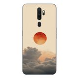 Le Balvo Oppo A5 2020 Uyumlu Bulut ve Güneş Baskılı Silikon Kılıf