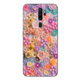 Le Balvo Oppo A5 2020 Uyumlu Çiçek Bükleleri Baskılı Silikon Kılıf