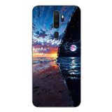 Le Balvo Oppo A5 2020 Uyumlu Deniz Günbatımı Baskılı Silikon Kılıf