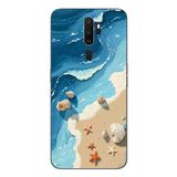 Le Balvo Oppo A5 2020 Uyumlu Deniz Yıldızı Tatilde Baskılı Silikon Kılıf